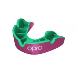 PROTECTION OPRO Mouth Guard Silver - Pink/Fl Green