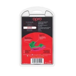 PROTECTION OPRO Mouth Guard Silver - Pink/Fl Green
