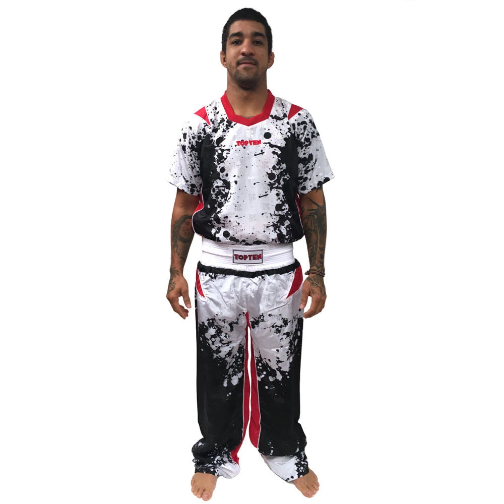 TopTen OFFERS Top Ten Energy Fighter Uniform - White/black/red, 1682-WBR 3 TopTen OFFERS Top Ten Energy Fighter Uniform - White/black/red, 1682-WBR