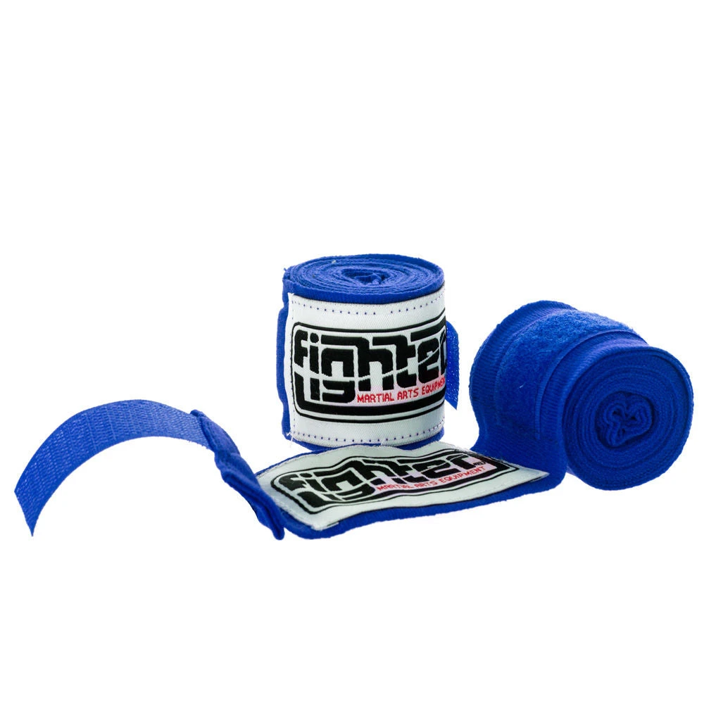 Fighter 2-Inch Blue Polycotton Handwraps, JE-1559BLU GLOVES 3 Fighter 2-Inch Blue Polycotton Handwraps, JE-1559BLU GLOVES