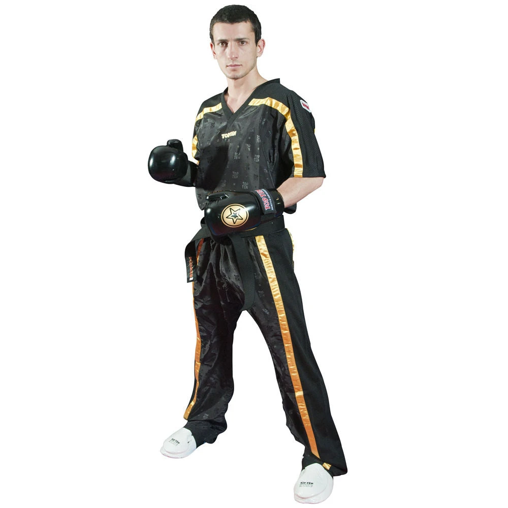 TopTen OFFERS Top Ten Mesh Uniform 1605 Model - Black/gold, 1605-92 2 TopTen OFFERS Top Ten Mesh Uniform 1605 Model - Black/gold, 1605-92
