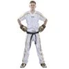 TopTen Top Ten White White Mesh Uniform 1605 Model - White/gold, 1605-10