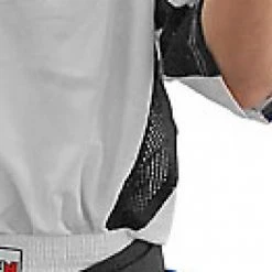 TopTen UNIFORMS Top Ten Mesh Uniform 1605 Model - White/black/blue, 1605 WH-BL