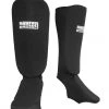 Cloth Shin/Instep Guard Fighter Black, SI - Fight PROTECTION
