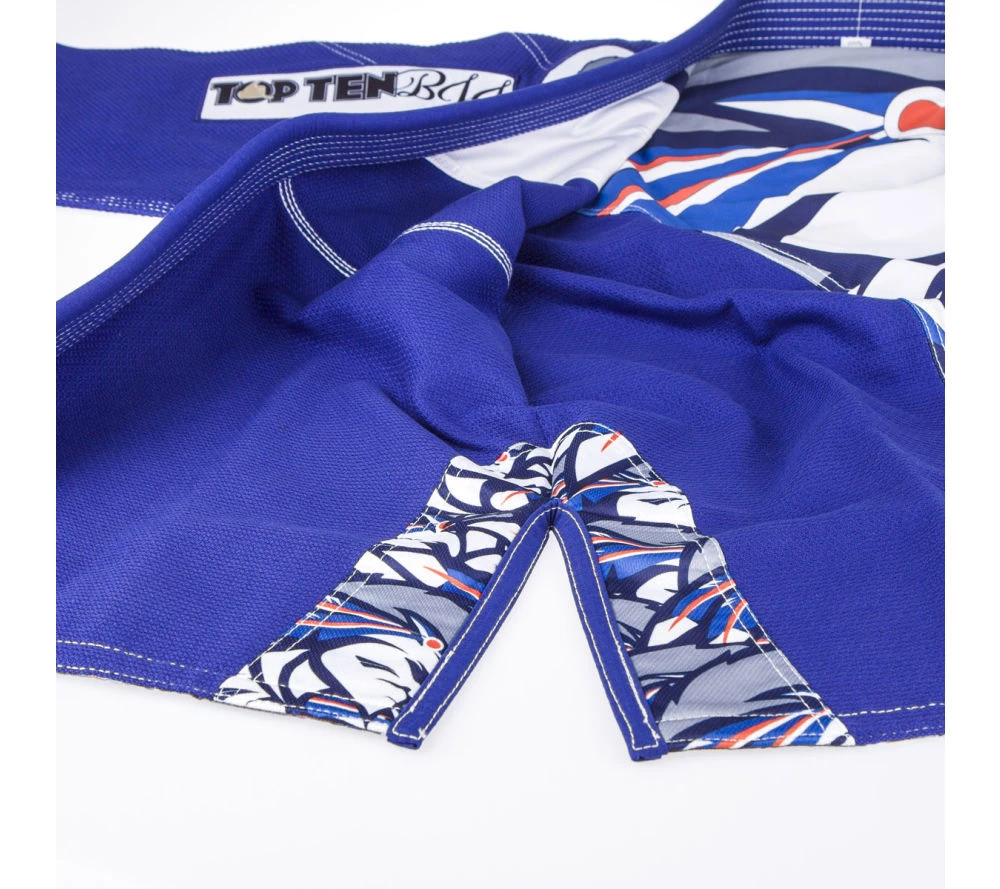 TopTen Top Ten Brazilian Jiu Jitsu Uniform Mohicans - Blue UNIFORMS 10 TopTen Top Ten Brazilian Jiu Jitsu Uniform Mohicans - Blue UNIFORMS