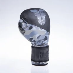 Fighter SPLIT Boxing Gloves - Black/camo, FBG-001BBL