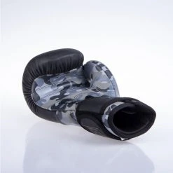 Fighter SPLIT Boxing Gloves - Black/camo, FBG-001BBL