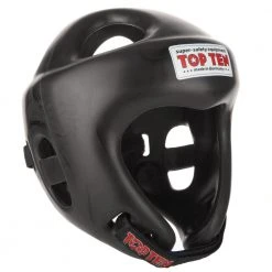 TopTen Top Ten Black Competition Fight Head Guard, 1061-BLK