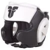Fighter PU Black / White Sparring Headguard, JE-2796 PROTECTION