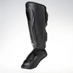 Fighter Shinguards Thai Ergo - Black, FSG-004BR 11 Fighter Shinguards Thai Ergo - Black, FSG-004BR