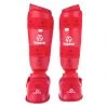 Hayashi WKF Foot And Shin Protection - Red, 343-4