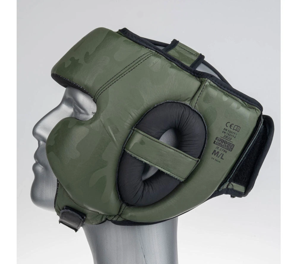 Headguard Fighter Sparring Pro - Khaki/camo PROTECTION 5 Headguard Fighter Sparring Pro - Khaki/camo PROTECTION