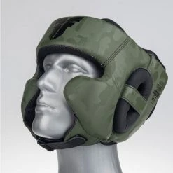 Headguard Fighter Sparring Pro - Khaki/camo PROTECTION