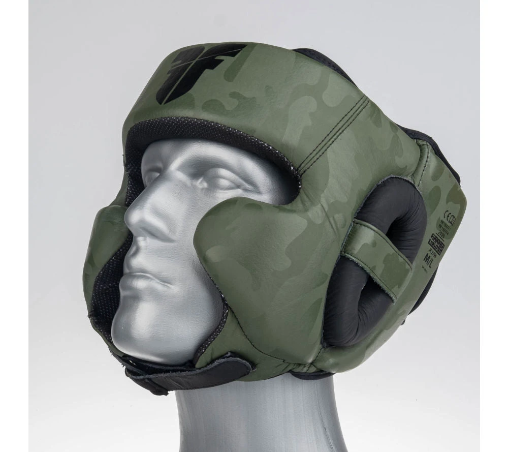 Headguard Fighter Sparring Pro - Khaki/camo PROTECTION 4 Headguard Fighter Sparring Pro - Khaki/camo PROTECTION
