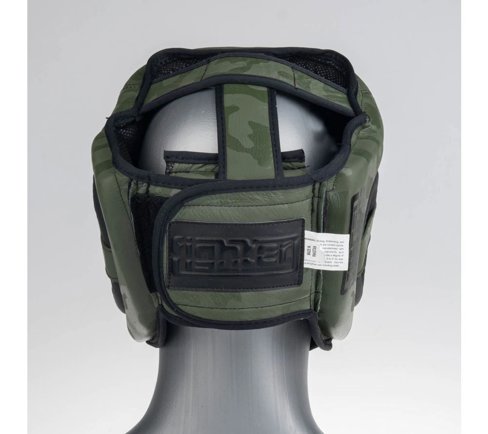 Headguard Fighter Sparring Pro - Khaki/camo PROTECTION 6 Headguard Fighter Sparring Pro - Khaki/camo PROTECTION