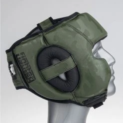 Headguard Fighter Sparring Pro - Khaki/camo PROTECTION 13 Headguard Fighter Sparring Pro - Khaki/camo PROTECTION