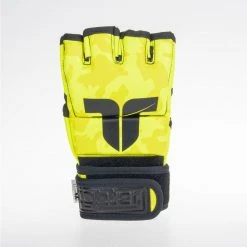 MMA Gloves Fighter Competition - Neon Yellow/camo