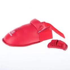 Hayashi WKF Foot And Shin Protection - Red, 343-4
