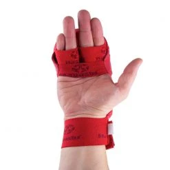 Hayashi WKF Open-Hand Karate Fist Protection Gloves - Red, 237-4