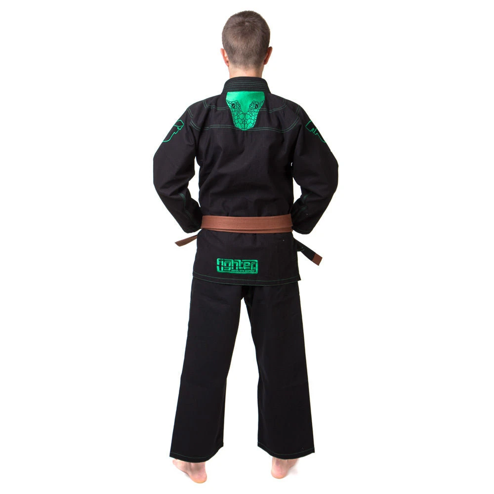 The Fighter SERPENT Ripstop BJJ Gi Uniform - Black, BJJBL-03 6 The Fighter SERPENT Ripstop BJJ Gi Uniform - Black, BJJBL-03