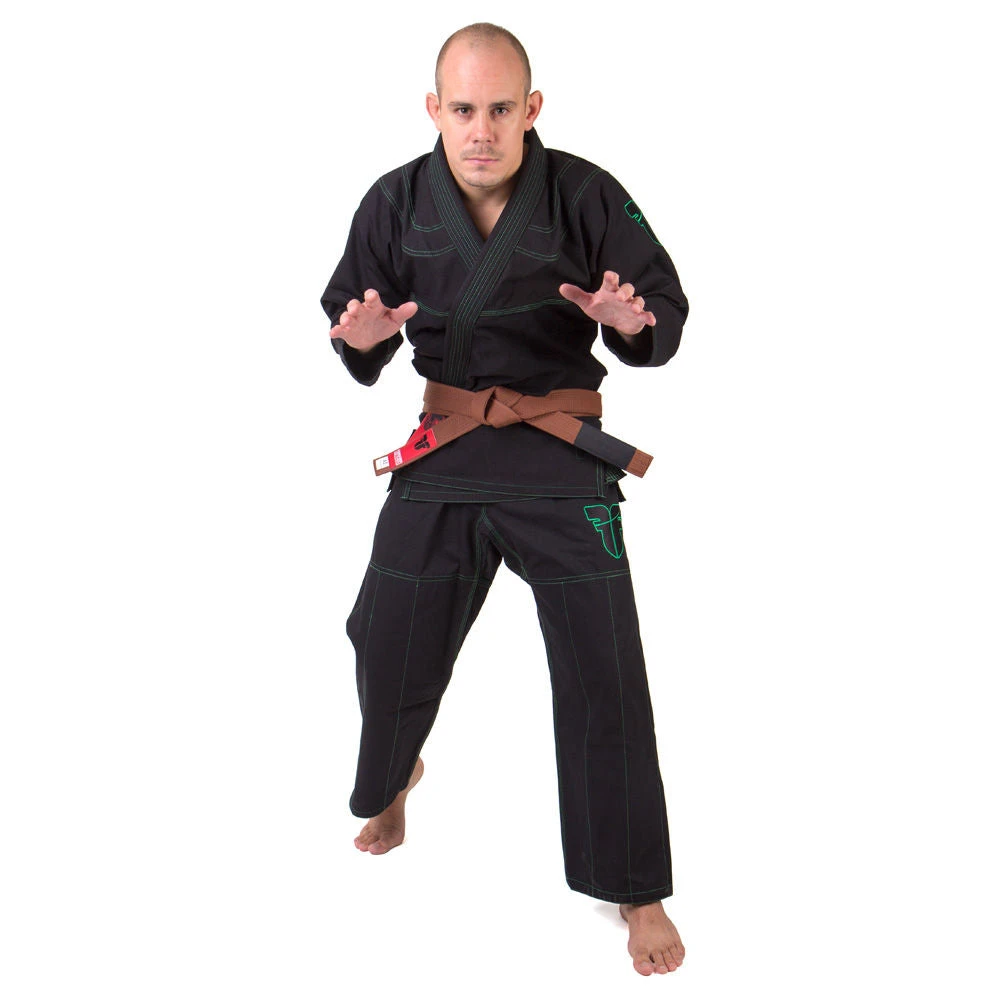 The Fighter SERPENT Ripstop BJJ Gi Uniform - Black, BJJBL-03 3 The Fighter SERPENT Ripstop BJJ Gi Uniform - Black, BJJBL-03