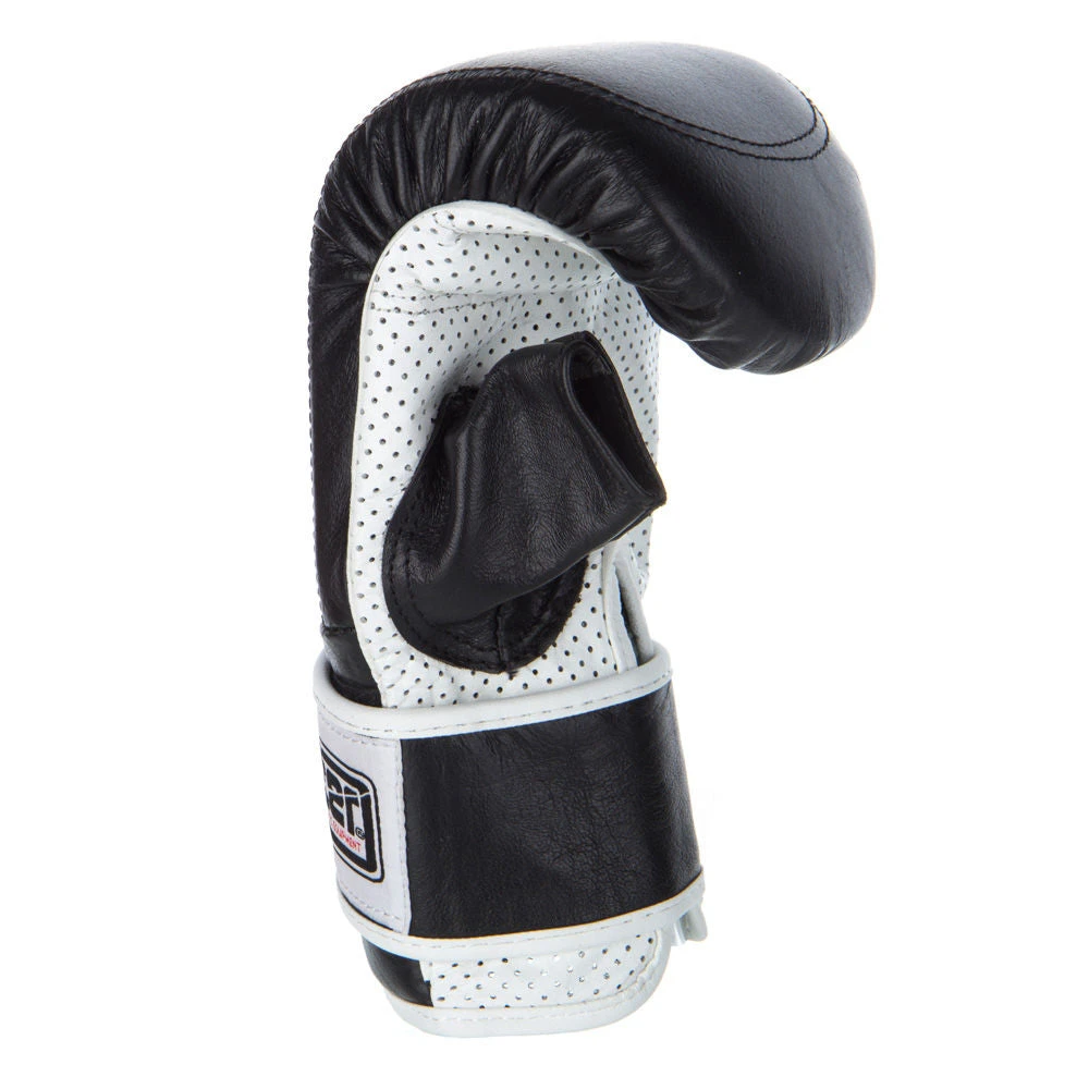 Bag Gloves Fighter Velcro - Black/white, Je-perf 4 Bag Gloves Fighter Velcro - Black/white, Je-perf