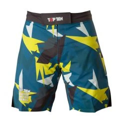 TopTen MMA Top Ten MMA Shorts Jungle - Blue/black/yellow, 18721-62