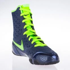 Nike KO Boxing Shoes - Navy Blue/eletric Green, 839421-413