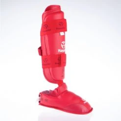 Hayashi WKF Foot And Shin Protection - Red, 343-4
