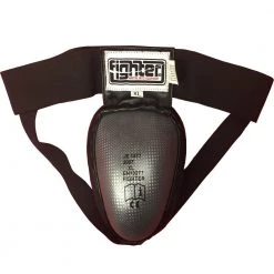 PROTECTION Fighter Steel Groin Guard Grey/negro, JE-1577