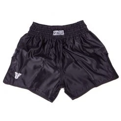 Fighter Thai Trunks Bangkok Plain - Black, FP04 APPAREL