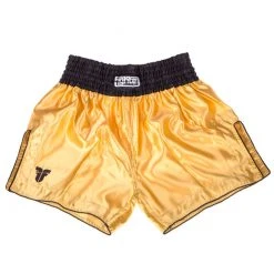 Fighter Thai Shorts Bangkok Plain - Gold/black, FP05