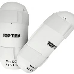 TopTen Shin Guard TOP TEN WAKO - White, 3208-1 PROTECTION