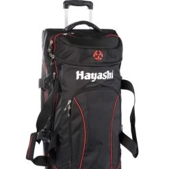 Hayashi - Trolley - Deluxe Wheeled Travel Black/Red Bag, 8007-94 TRAINING