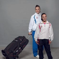 Hayashi - Trolley - Deluxe Wheeled Travel Black/Red Bag, 8007-94 TRAINING