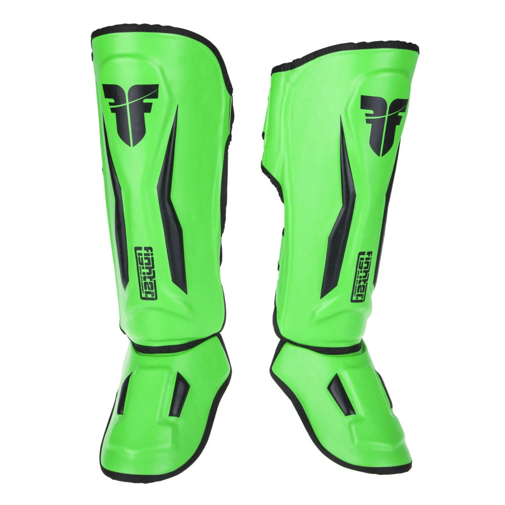 PROTECTION Fighter Shinguards Thai Ergo - Green/black, FSG-004GNB 3 PROTECTION Fighter Shinguards Thai Ergo - Green/black, FSG-004GNB