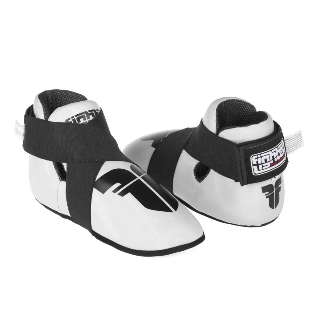 Fighter Strap Kicks - White, FFG-001W PROTECTION 3 Fighter Strap Kicks - White, FFG-001W PROTECTION