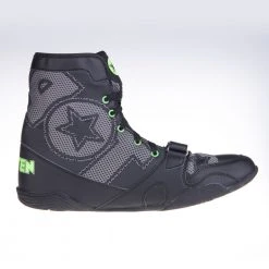 TopTen Boxing Shoes - Black/Grey Mid-Top With Lockdown Strap, 1172-1 OFFERS