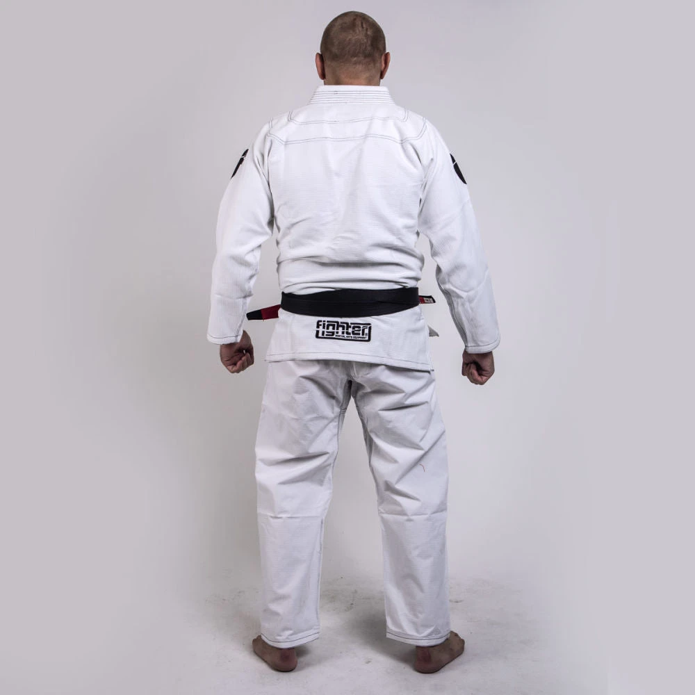 Fighter BJJ Gi Pearl Weave Uniform - White, BJJBW-08 UNIFORMS 8 Fighter BJJ Gi Pearl Weave Uniform - White, BJJBW-08 UNIFORMS