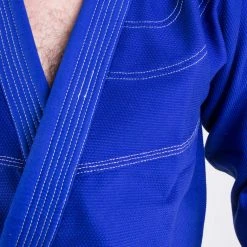 Fighter BJJ Gi Pearl Weave Uniform - Blue, BJJBLU-07 UNIFORMS
