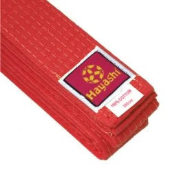 Hayashi Budo Belt - Red, 050-4 Uniforms & Gi