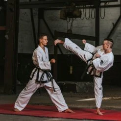 TopTen UNIFORMS TOP TEN ITF Assistant Instructor Uniform - Premium Gold Dobok White/black, 16772-1