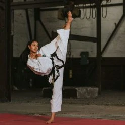 TopTen UNIFORMS TOP TEN ITF Assistant Instructor Uniform - Premium Gold Dobok White/black, 16772-1