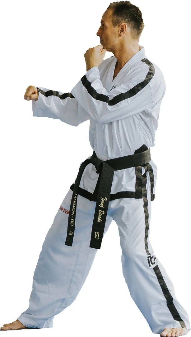 TopTen TOP TEN ITF Taekwon-Do Instructor Uniform - Diamond Polyester Dobok, 16781-1 UNIFORMS 3 TopTen TOP TEN ITF Taekwon-Do Instructor Uniform - Diamond Polyester Dobok, 16781-1 UNIFORMS
