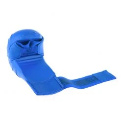 Hayashi WKF Open-Hand Karate Fist Protection Gloves - Blue, 237-4