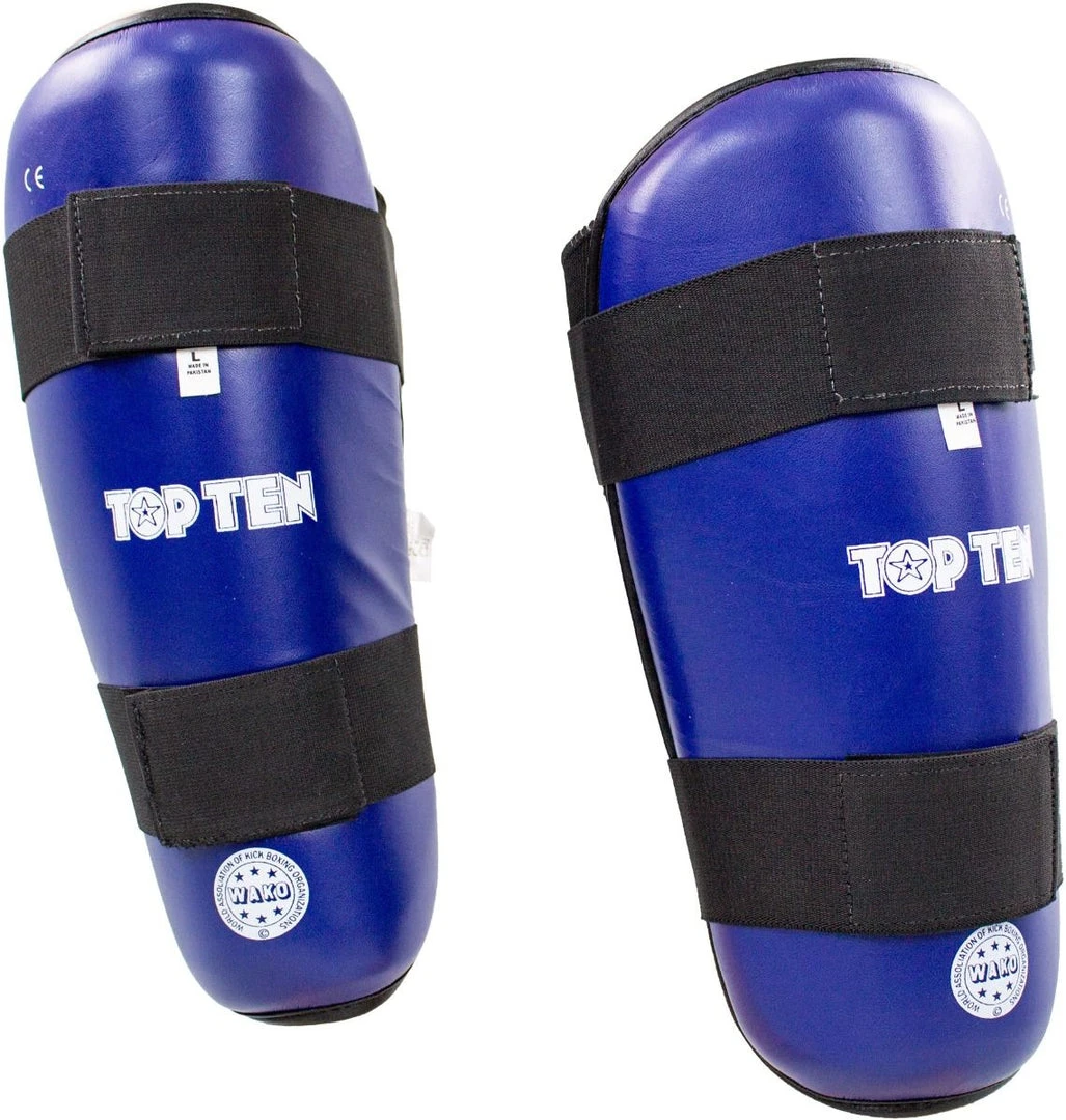 PROTECTION Shinguards Top Ten WAKO - Blue 3 PROTECTION Shinguards Top Ten WAKO - Blue