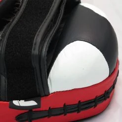 OFFERS Fighter Medium Focus Mitts Leather - Black/white/red, FFMS-01