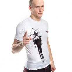TopTen MMA OFFERS Rashguard Comet - White/black, 1407-1