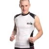 TopTen MMA TOP TEN Rash Guard Sleeveless - White/black, 1414-1