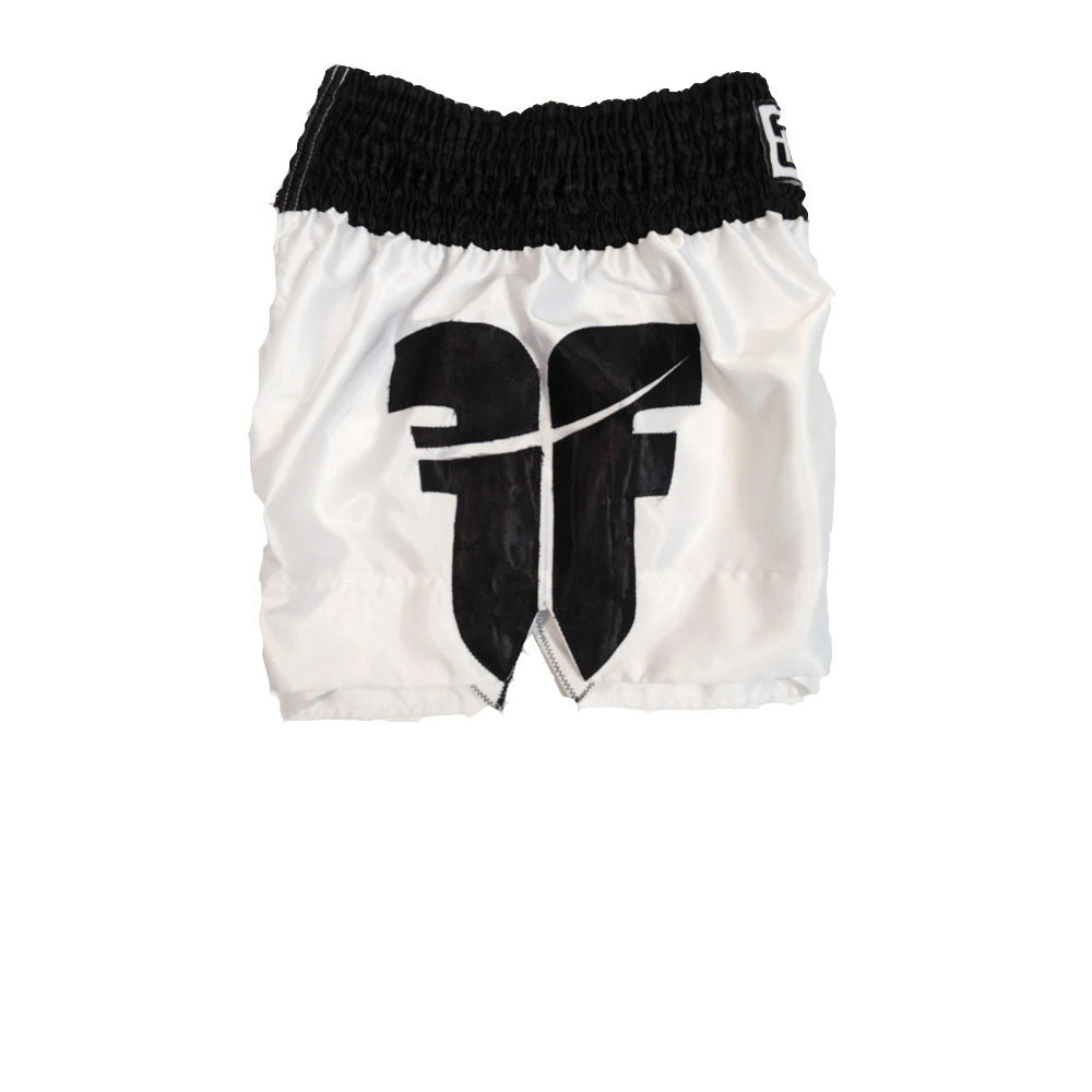 OFFERS Fighter Thai Shorts - White/black, F010 4 OFFERS Fighter Thai Shorts - White/black, F010